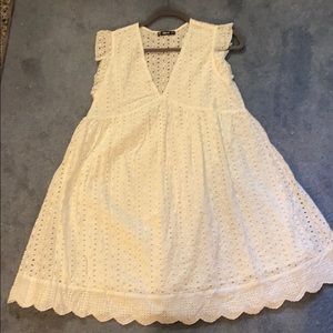 White eyelet sundress